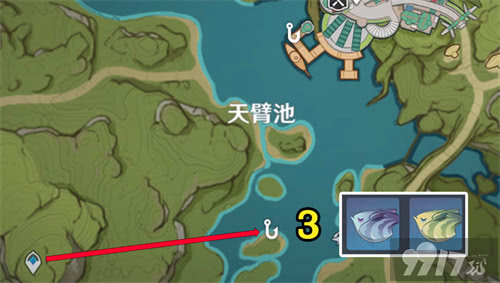 原神竭泽钓鱼点位置分布图一览 需要的鱼在哪里钓
